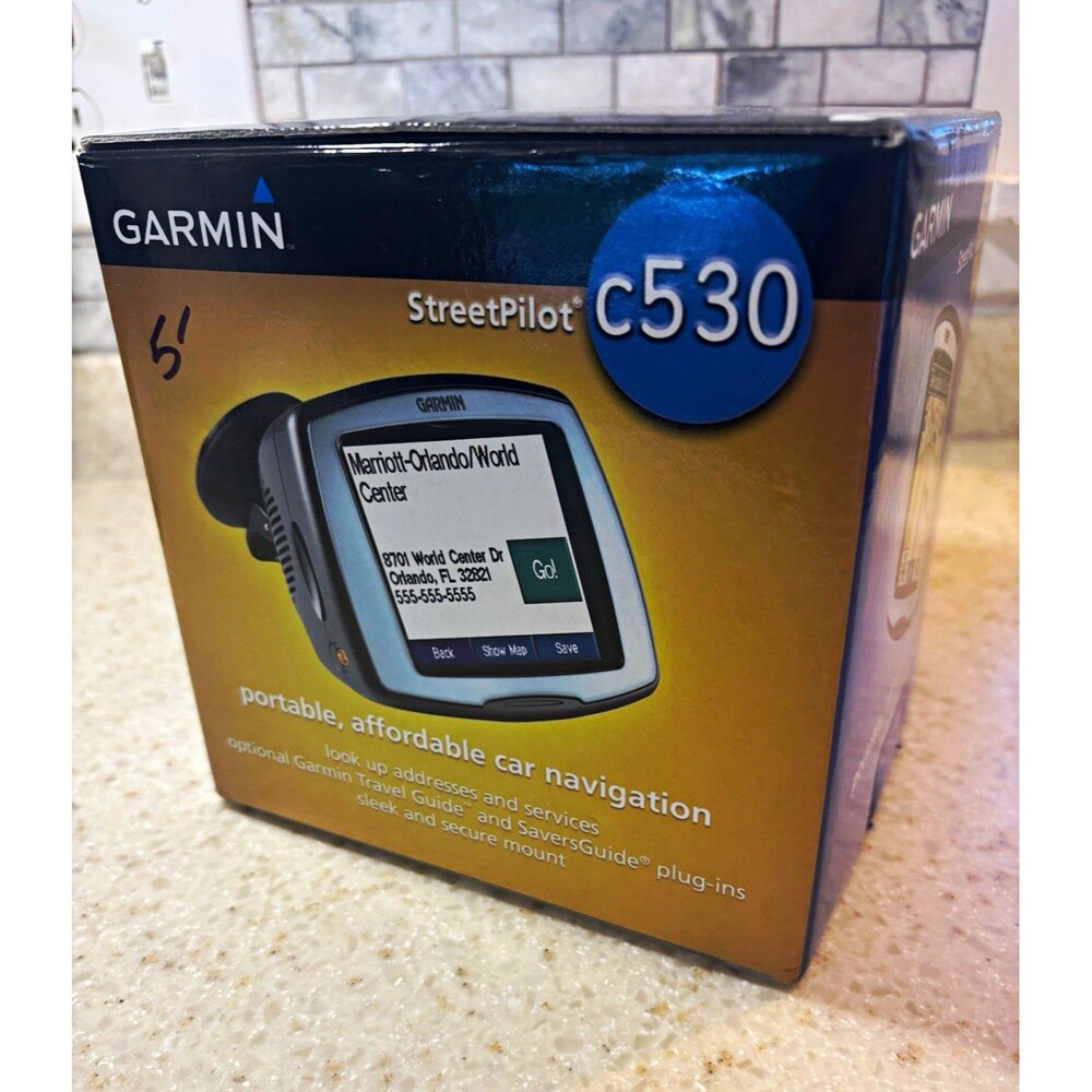 Garmin StreetPilot c530 5" Automotive GPS w/ Car Charger & Manual Bundle